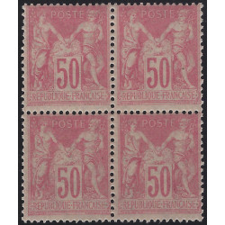 Sage timbre de France N°104 bloc de 4 neuf**, R.