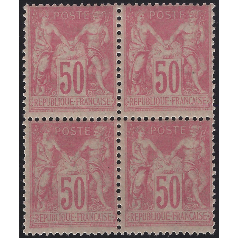 Sage timbre de France N°104 bloc de 4 neuf**, R.