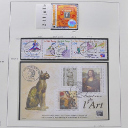 Collection timbres de France 1999-2000 neufs** et oblitérés complet en album Safe.