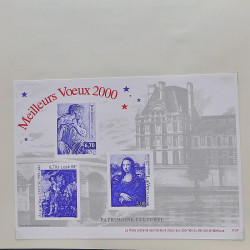 Collection timbres de France 1999-2000 neufs** et oblitérés complet en album Safe.