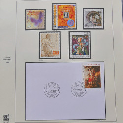 Collection timbres de France 1999-2000 neufs** et oblitérés complet en album Safe.