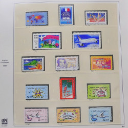 Collection timbres de France 1999-2000 neufs** et oblitérés complet en album Safe.