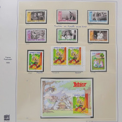 Collection timbres de France 1999-2000 neufs** et oblitérés complet en album Safe.