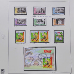 Collection timbres de France 1999-2000 neufs** et oblitérés complet en album Safe.