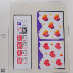 Collection timbres de France 1999-2000 neufs** et oblitérés complet en album Safe.