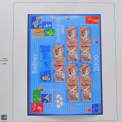 Collection timbres de France 1999-2000 neufs** et oblitérés complet en album Safe.