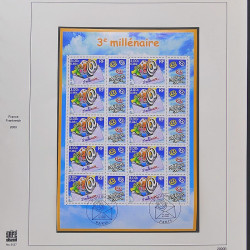 Collection timbres de France 1999-2000 neufs** et oblitérés complet en album Safe.