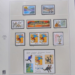 Collection timbres de France 1999-2000 neufs** et oblitérés complet en album Safe.