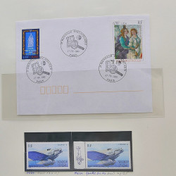 Collection timbres de France 1999-2000 neufs** et oblitérés complet en album Safe.