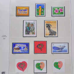 Collection timbres de France 1999-2000 neufs** et oblitérés complet en album Safe.