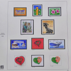 Collection timbres de France 1999-2000 neufs** et oblitérés complet en album Safe.