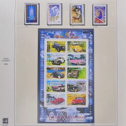 Collection timbres de France 1999-2000 neufs** et oblitérés complet en album Safe.