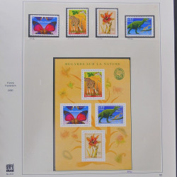 Collection timbres de France 1999-2000 neufs** et oblitérés complet en album Safe.