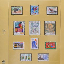 Collection timbres de France 1999-2000 neufs** et oblitérés complet en album Safe.