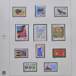 Collection timbres de France 1999-2000 neufs** et oblitérés complet en album Safe.