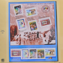 Collection timbres de France 1999-2000 neufs** et oblitérés complet en album Safe.