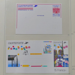 Collection d'entiers postaux, aérogrammes de France en 2 albums.