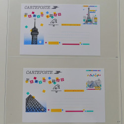 Collection d'entiers postaux, aérogrammes de France en 2 albums.