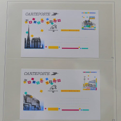 Collection d'entiers postaux, aérogrammes de France en 2 albums.