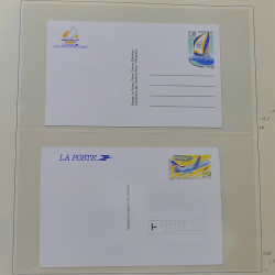 Collection d'entiers postaux, aérogrammes de France en 2 albums.