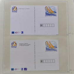 Collection d'entiers postaux, aérogrammes de France en 2 albums.