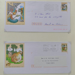 Collection d'entiers postaux, aérogrammes de France en 2 albums.