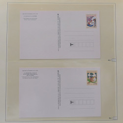 Collection d'entiers postaux, aérogrammes de France en 2 albums.