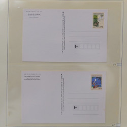 Collection d'entiers postaux, aérogrammes de France en 2 albums.