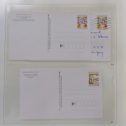 Collection d'entiers postaux, aérogrammes de France en 2 albums.