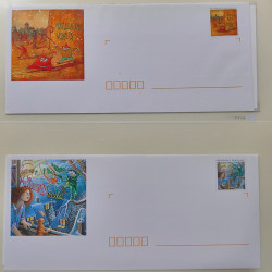 Collection d'entiers postaux, aérogrammes de France en 2 albums.