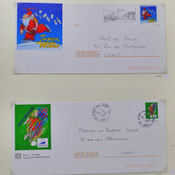Collection d'entiers postaux, aérogrammes de France en 2 albums.