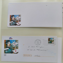 Collection d'entiers postaux, aérogrammes de France en 2 albums.