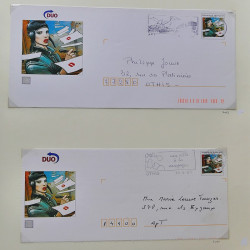 Collection d'entiers postaux, aérogrammes de France en 2 albums.