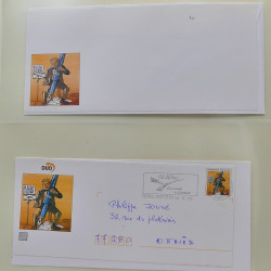 Collection d'entiers postaux, aérogrammes de France en 2 albums.