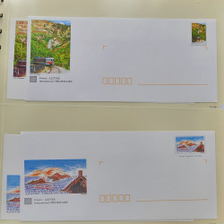 Collection d'entiers postaux, aérogrammes de France en 2 albums.