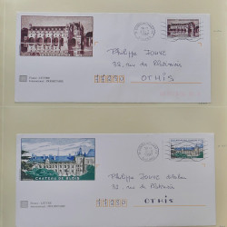 Collection d'entiers postaux, aérogrammes de France en 2 albums.