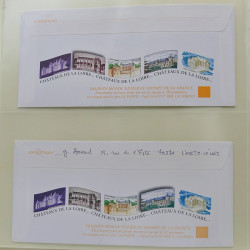 Collection d'entiers postaux, aérogrammes de France en 2 albums.