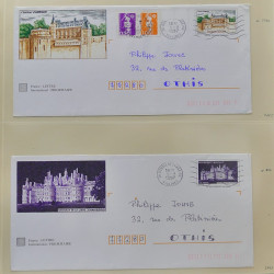 Collection d'entiers postaux, aérogrammes de France en 2 albums.