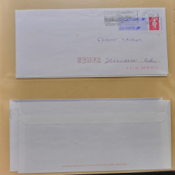 Collection d'entiers postaux, aérogrammes de France en 2 albums.