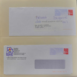 Collection d'entiers postaux, aérogrammes de France en 2 albums.