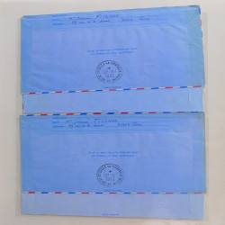 Collection d'entiers postaux, aérogrammes de France en 2 albums.