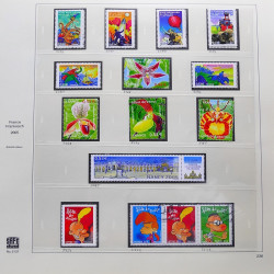 Collection timbres de France 2005-2006 neufs** et oblitérés complet en album Safe.