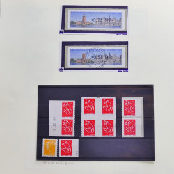Collection timbres de France 2005-2006 neufs** et oblitérés complet en album Safe.