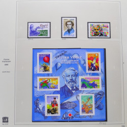 Collection timbres de France 2005-2006 neufs** et oblitérés complet en album Safe.