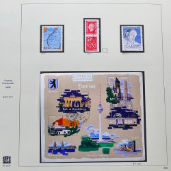 Collection timbres de France 2005-2006 neufs** et oblitérés complet en album Safe.