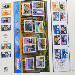 Collection timbres de France 2005-2006 neufs** et oblitérés complet en album Safe.