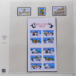 Collection timbres de France 2005-2006 neufs** et oblitérés complet en album Safe.