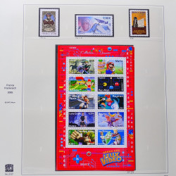 Collection timbres de France 2005-2006 neufs** et oblitérés complet en album Safe.