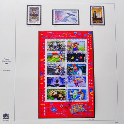 Collection timbres de France 2005-2006 neufs** et oblitérés complet en album Safe.
