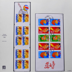 Collection timbres de France 2005-2006 neufs** et oblitérés complet en album Safe.